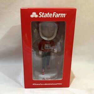 STATE FARM Company Marathon Runner Bobble Head New in Box Your Photograph
